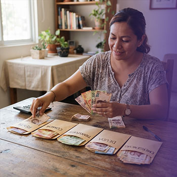 Personas cubriendo sus gastos básicos mientras organizan sus deudas